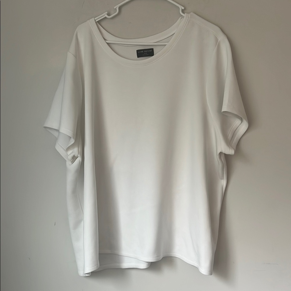 Lane Bryant Ultra Soft Classic White Women's Top  Sz 26/28💚